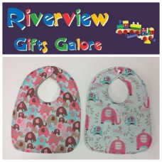 Reversible Bib - Elephants Reversible Bib - Elephants